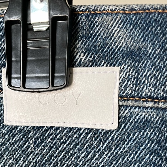 CQY x ANTHROPOLOGIE | Bliss High-Rise Bootcut Flare Raw Hem Jeans | Size 25 - Picture 6 of 10